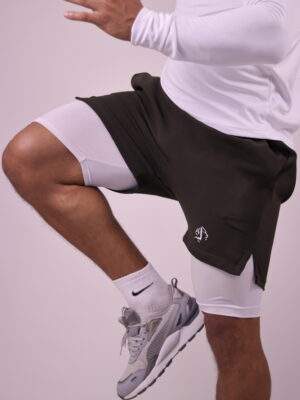 Short avec cycliste blanc